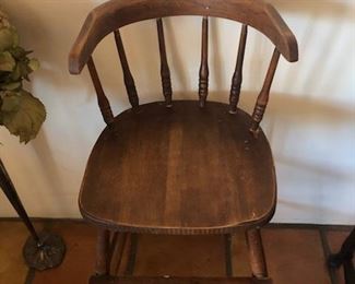 antique childs chair