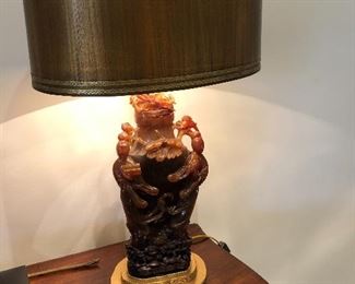 Agate lamp
