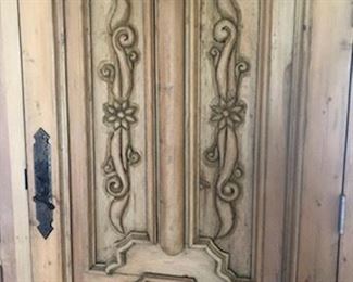 Gorgeous carved wood front door