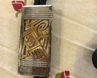 Sterling & Gold Bolo tie one of our BEST ones