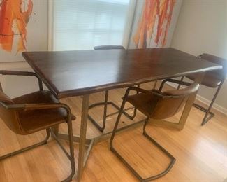 5pc kitchen table: $800
29.5 x 76.5 x 36 
