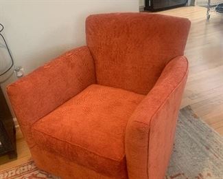 32.5 x 32.5 x 33 orange  chair: $150
