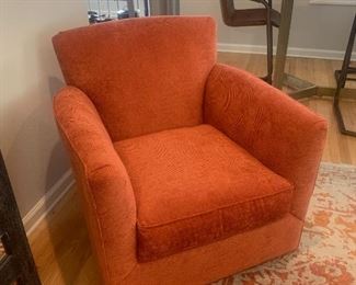 32.5 x 32.5 x 33 orange chair: $150