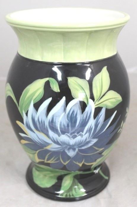 1 - Art pottery vase 9" tall
