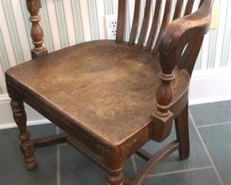 29 - Vintage wooden arm chair 32 x 24 x 19
