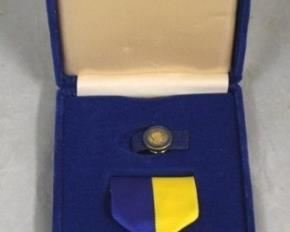 54 - Paul Harris bronze medal & lapel pin set