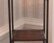 187 - Metal & wood shelf 67 x 12 x 12