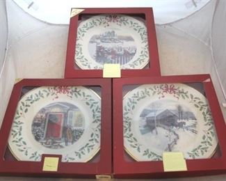 232 - Lenox Christmas plates
