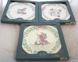 237 - Lenox Christmas plates
