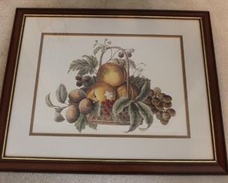 295 - Large framed print 27 x 33