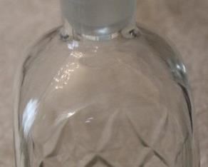 316 - Crystal decanter - 10 1/2" tall