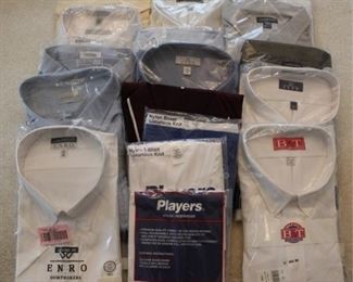 357 - Group assorted men's dress shirts - new