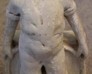 371 - Plaster statue - 14" tall
