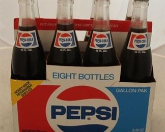 443 - Vintage Pepsi 8 pack glass bottles
