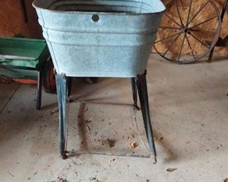 Washtub on Stand