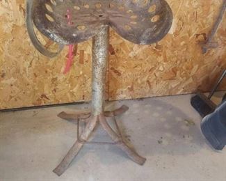 Shop Made Tractor Seat Stool