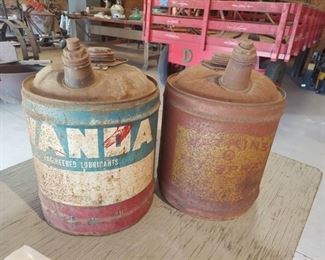 2 Metal Cans - Oil and Fly Spray