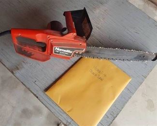 Homelite Electric Chainsaw