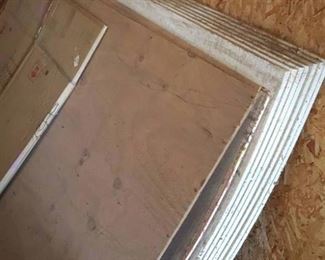 Sheets of Styrofoam and Plywood