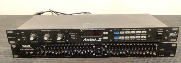 10 Image(s)
Buyer Premium 10% BP
Graphic Equalizer & Reverb/Delay
Located in: Chattanooga, TN Unable to Test
(1) Yamaha Graphic Equalizer-M/N GQ2015
(1) Add Verb II Processor
**Sold as is Where is**

SKU: G-4-D