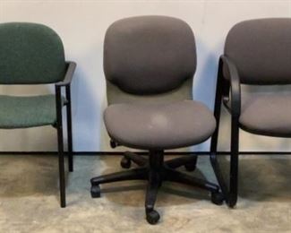 Buyer Premium 10% BP
Rolling Chair And Stationary Chairs
Located in: Chattanooga, TN
Lot Includes:
(2) Stationary Chairs
(1) Rolling Char
Seat Heights Range From:
16"H To 19"H
**Sold As Is Where Is**

SKU: N-6-A