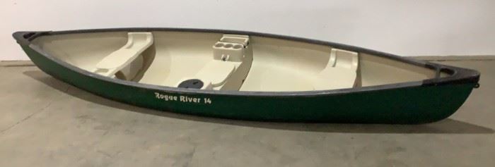Located in: Chattanooga, TN
MFG Old Town
Ser# HAB10396E999
14' Rouge River Canoe
Size (WDH) 43"W x 14'L
Total Load Capacity: 725Lbs
**Sold as is Where is**