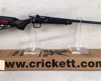 Serial - 986502
Mfg - KSA LLC Crickett
Model - Rifle
Caliber - 22 Long Rifle
Barrel - 16"
Capacity - 1
Type - Rifle, Bolt Action
Located in Chattanooga, TN
Condition - 1 - New
This is a Keystone Armory LLC Crickett chambered in 22 LR. This rifle was designed from the ground up to get youngsters into the world of firearms. This rifles small size is also accompanied by the manual cocking action before every shot to ensure safety for the newer/younger shooter.
