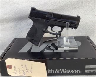 Serial - NJZ5797
Mfg - Smith & Wesson
Model - M&P9 Subcompact
Caliber - 9mm Luger
Barrel - 3.6"
Capacity - 12+1
Magazines - 2
Type - Pistol
Located in Chattanooga, TN
Condition - 1 - New
This is a Smith & Wesson M&P9 Subcompact pistol chambered in 9mm Luger. This pistol is perfect for those in need of a quality subcompact 9mm carry pistol. This pistol comes with two magazines, one is an extended.