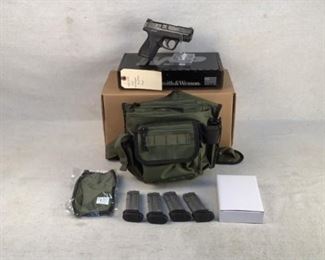 Serial - JHR7743
Mfg - Smith & Wesson
Model - M&P9 Shield Bug Out Bag
Caliber - 9mm Luger
Barrel - 3.1"
Capacity - 8+1
Magazines - 5
Type - Pistol
Located in Chattanooga, TN
Condition - 1 - New
This is a Smith & Wesson M&P9 Shield bug out bag combo chambered in 9mm Luger. This package comes with the M&P9 Shield pistol, four 8 round magazines, one 7 round magazine, M&P branded facemask, first aid kit, and a M&P branded bug out bag.