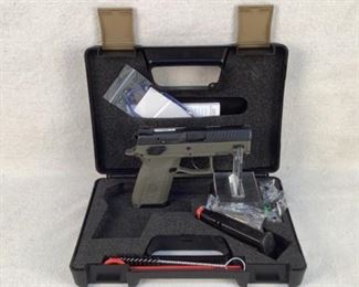 Serial - F064228
Mfg - CZ P-07 OD 9x19
Barrel - 3.75"
Type - Pistol
Located in Chattanooga, TN
Condition - 1 - New
This lot contains a CZ P-07 OD chambered in 9x19. This pistol features a polymer OD green frame, two 10 round magazines, and 3 backstraps. Included in the factory case is a snap cap and cleaning rods.