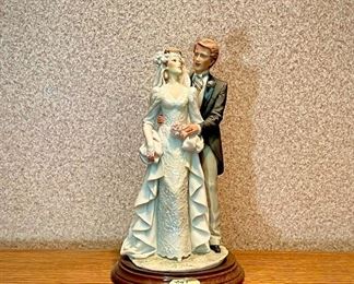 A. Balcari “Bridge and Groom” porcelain figurines