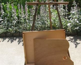 Easel and artist box