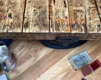 Antique industrial cart