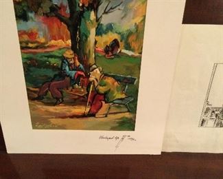 Russian oil on paper