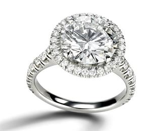 LOT 908 Solitaire Diamond Ring  GIA