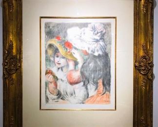 Lot 258 PiereAuguste Renoir Lithograph