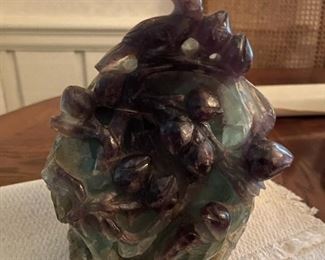 Early 19th century carved flourite