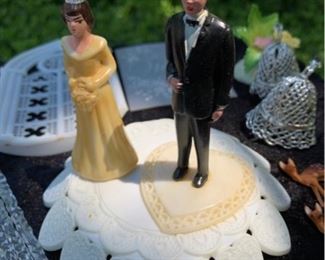 Antique wedding cake topper, vintage wedding