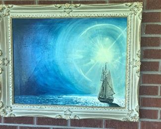 Original painting called "The Wanderer" by C.White. There is a bio page on the artist