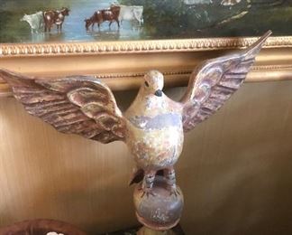 Folk art style eagle