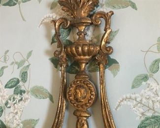 Carved gilt mirror