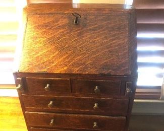 Miniature oak desk