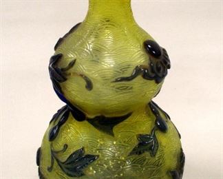 Peking glass vase