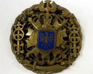 Heraldic antique pin