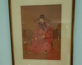 Framed Asian prints