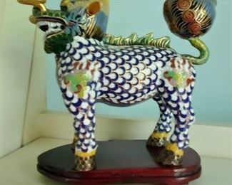 Contemporary Cloisonne animal figure