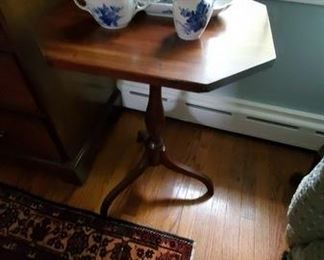 Antique Candlestand. Royal Copenhagen tea set