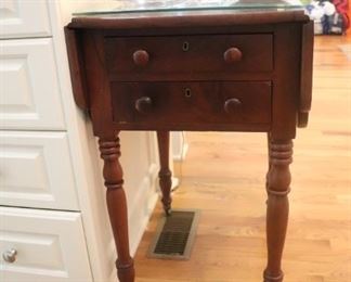 Mid 1800's Antique English Drop leaf Table. 