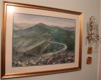 Watercolor Painting by Elizabeth Ellison. Blue Ridge Parkway 