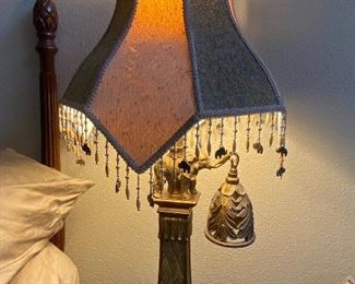 Matching pair of elephant lamps
